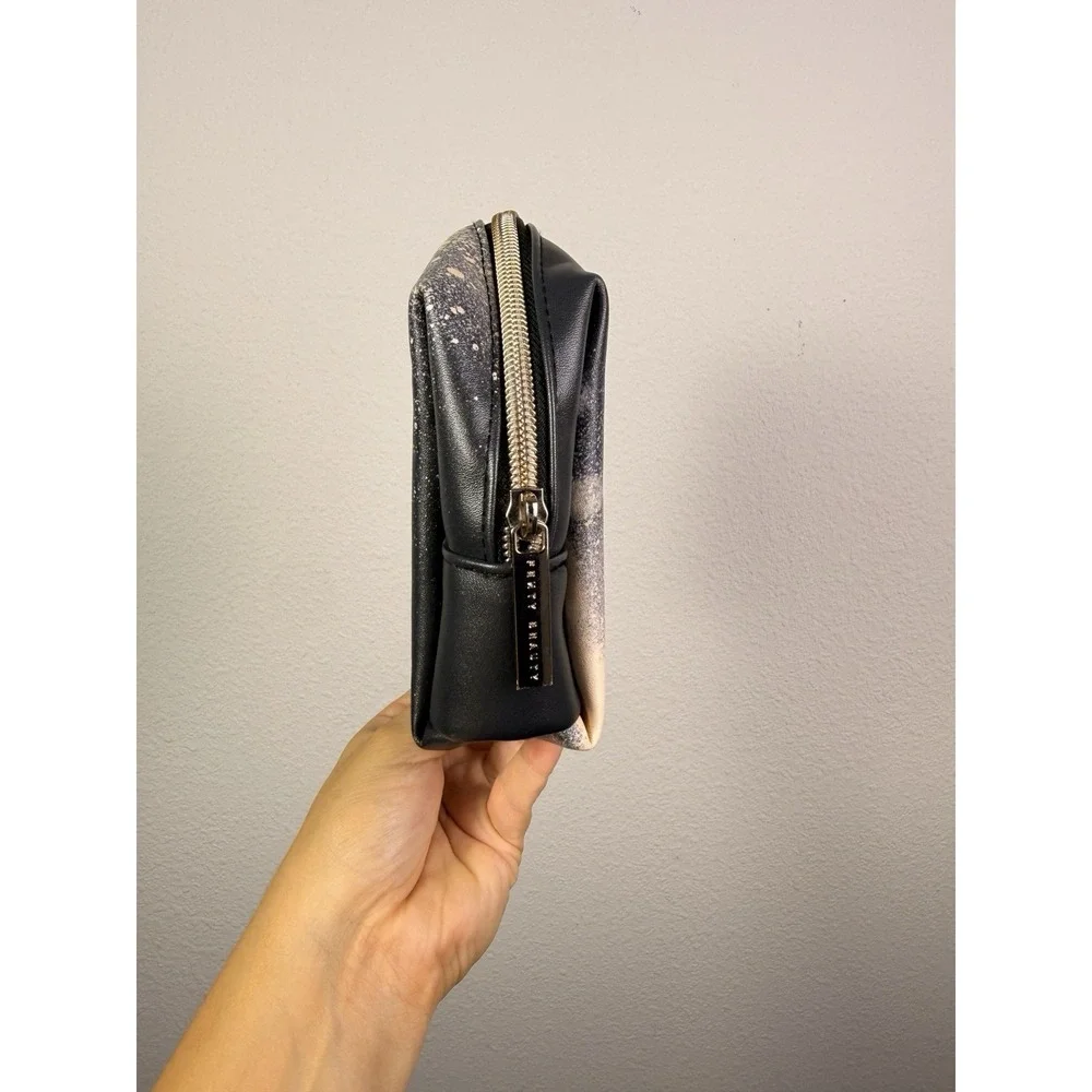 Fenty Beauty Rihanna Limited Edition Makeup Bag Pouch Black Spray Paint Graffiti